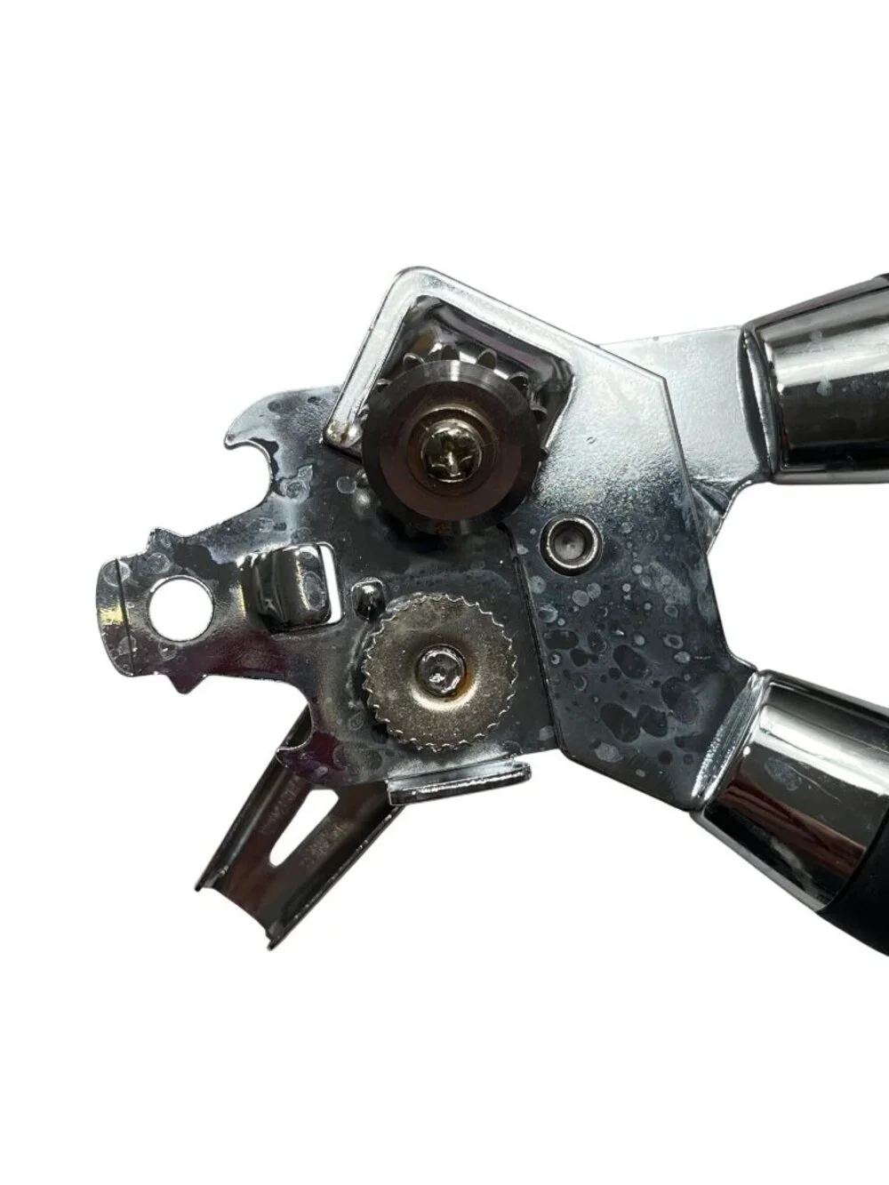 Heavy-Duty Manual Can Opener With Black Non-Slip Handles/Stainless Steel Blades
